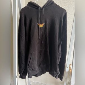 Brandy Melville Embroidered Butterfly Hoodie